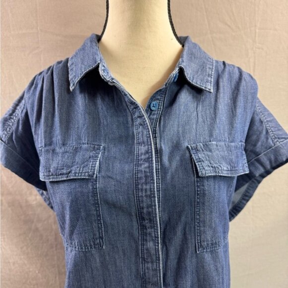 Chaps Denim Shift Dress NWT - Picture 2 of 6